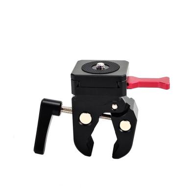 China Super Strong Crab Clamp With Universal V-Lock Mount Quick Release Adapter For DSLR Camera Battery Photo Studio for sale