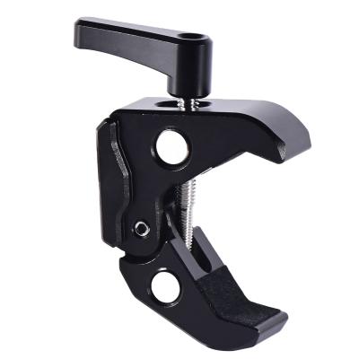 China Outdoor Super Clamp Durable Aluminum Alloy Photography Travel Crab Clamp For DSLR Setup LCD Monitor Studio Light Cameras for sale