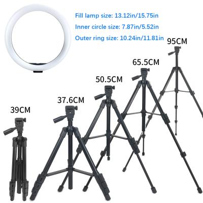 China Mini Wholesale Beauty Photographic Selfie 10 Inch Led Ring Light With Tripod Stand For Live Stream Makeup Youtube Video for sale