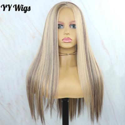 China Silky Straight Silky Straight Cosplay Wigs For Color Women Heat Resistant Fiber Ombre Hair Wigs Futura Synthetic Hair Gluesless Wigs for sale