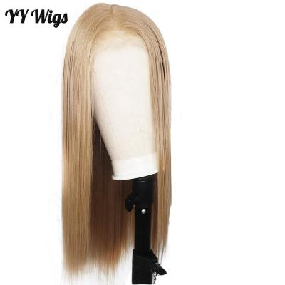 China Silky Straight Synthetic Hair Front Wig 13x4 Futura Lace Front Wig Silky Straight Blonde Lace Front Wigs Heat Resistant Synthetic Hair Wigs For Women for sale