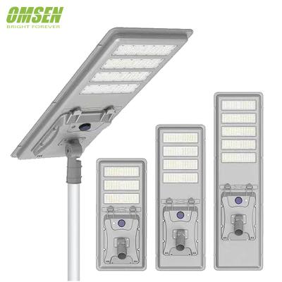 China Factory ROAD sensor IP65 outdoor solar street light 300W 400W 500W directly led light with remote control for sale