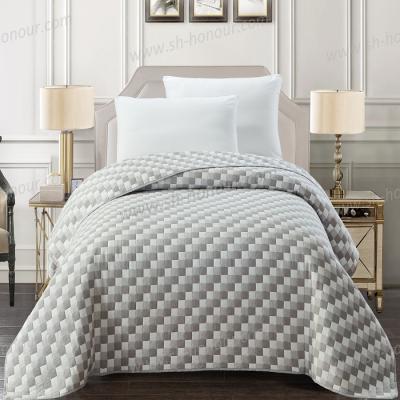 China Jacquard frazada 3d bedding set spring comforter set cotton blanket quilts for sale