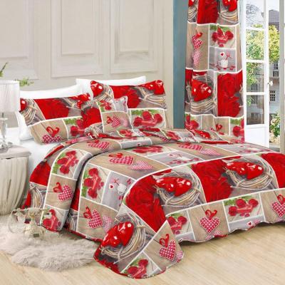 China Home 100% Polyester Printed Microfiber Quilted Patchwork Comforters for sale