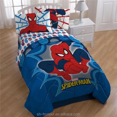 China cheap plain kids spiderman bedding set for sale