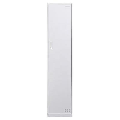 China Modern Cuboid Mirror Fitness Pink Staff Locker Clothes Locker Cold Rolled Steel Single Door Storage Club Locker HYF-005 for sale