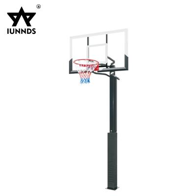 China PC Height Adjustable Factory Supply Basketball Fixed Stand In Basketball Ground System for sale