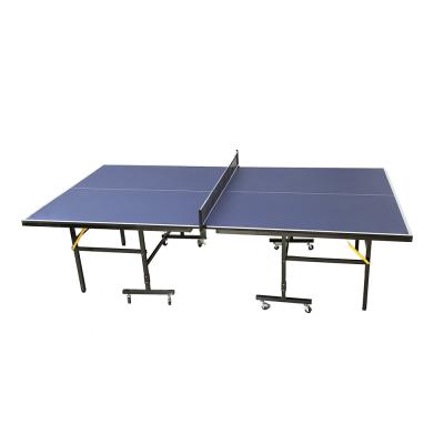 China Cheap MDF Top Wheels Table Tennis Equipment Set Portable Table Tennis Table for sale