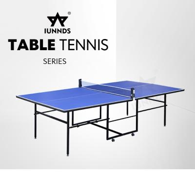 China Portable MDF Table Tennis Table (4 Pcs), Foldable Table Tennis Table With PP Wheel for sale