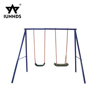 China Best price contemporary outdoor garden baby two seater double swing hanging chair for kids for sale