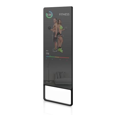 China Advertising 43 Inch 55 Inch Interactive Smart Mirror Fitness LCD Display For Home Gym for sale