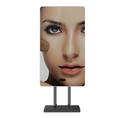 China Dual Purpose Cosmetics Shop Intelligent Magic Mirror 13inch Mirror Advertising Display for sale