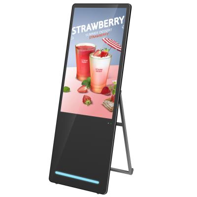 China 40 Inch Floor Standing Indoor Digital Signage Portable Lcd For Shoe Store for sale