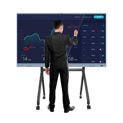 China School Teaching Factory Price 65 Inch Touch Screen Smart Board Interactive Free Standing Interactive Whiteboard for sale