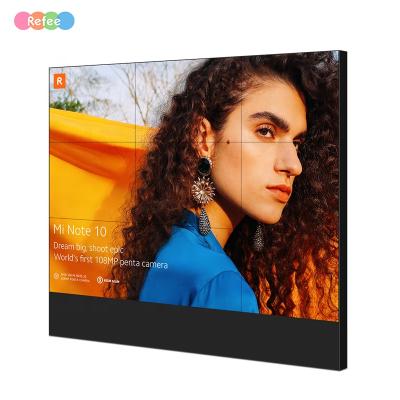 China Refee 2x2 2x3 3x3 4x4 Indoor Seamless LCD Video Wall Ultra Shrink Bezel 46 55 65 Inch Advertising for sale