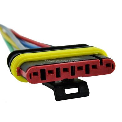 China Automotive 6 Pin Way Waterproof Car Auto Electrical Socket Plug Wire Harness Connector for sale