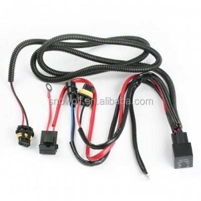 China Auto H1 H3 H7 H11 9005 9006 HB4 Single Beam HID Xenon Conversion Kit Relay Wire Harness for sale