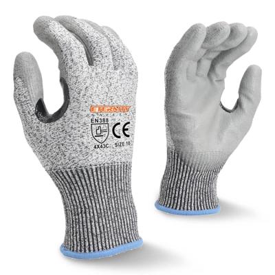 China Lightweight Fork NBR Patch PU Liner Cut Resistant Gloves For Anti Puncture Cut Resistance for sale