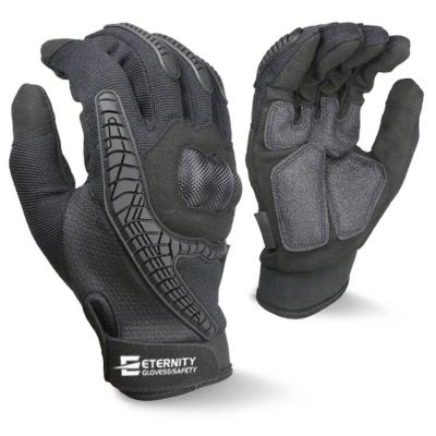 China High Impact Anti Impact TPR Knuckle Protect Anti Vibration Mechanical Gloves for sale