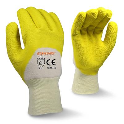 中国 Flexible Building Construction Tank Top Cotton Latex Ply Industrial Coating Gloves 販売のため