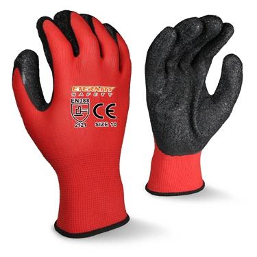 China China Manufacturer Factory Price Flexible Latex Coated Wrinkle Construction Work Gloves With Custom Logo for sale