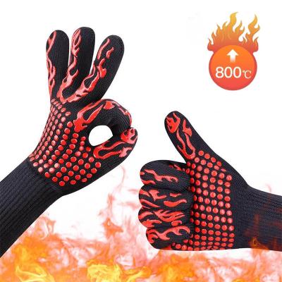 China Traditional Silicone Barbecue Oven Gloves Custom Made Oven Grill Gloves en venta