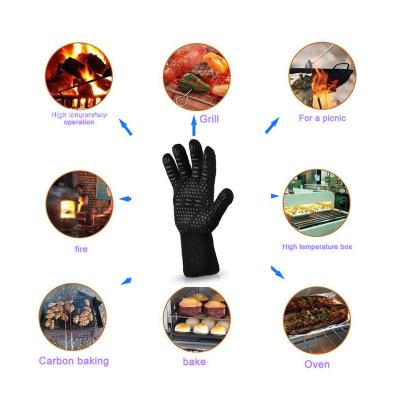 China Silicone Oven Gloves BBQ Grill Heat Resisrance Gloves Traditional Amazon Heat en venta