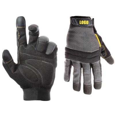 China Wholesale Touch Screen Safety Palm Protection Microfiber Vibration Impact Mechanics Gloves Covert Tactical Synthetic Leather Anti Slip Work à venda