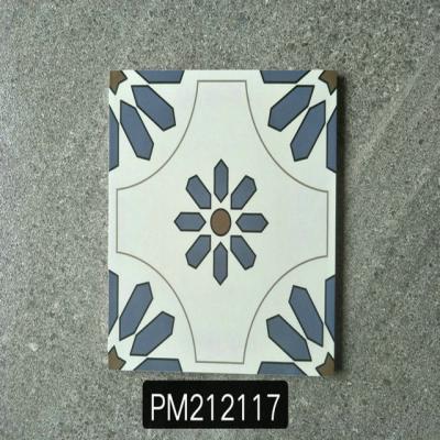 China Rustic Decorative Tiles 200x200mm Building Material , Handmade Cement Tile For Wall And Floor for sale