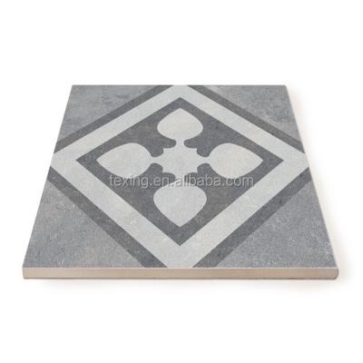 China New Rustic Tile Flower Cement Design Walls and Floor Geometric Ceramic Wall Designs for sale