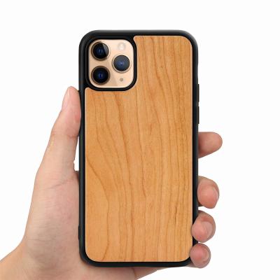 China 2022 Shockproof New Luxury High Quality Magnetic Solid Wood Anti-fall Phone Case For Iphone 11 12 13 pro Max Mini for sale