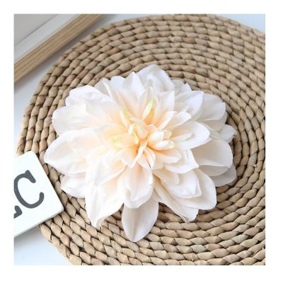 China From Home.Restaurant.Bar.Hotel.Wedding Factory Large Flores Eternas Wall Decoration Floral Artificial Flower Heads Wholesale 15cm Soft Silk Dahlia Flower Artificial for sale