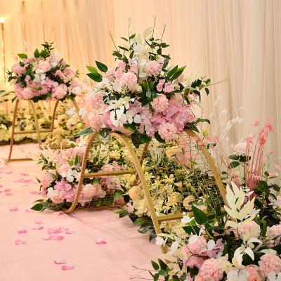 China Party/wedding flower arch/new home decoration wedding themes flower ball row set wedding arch support backdrop beautiful for wedding for sale