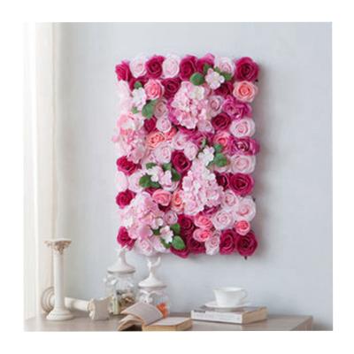 China 2022 Party/Wedding/Home Decoration Roses Flower Wall Wedding Stage Backdrop Artificial Flower Wall For Living Room Wall Decor for sale