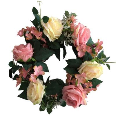 China Wholesale Warm White Wedding Party Leader/Wedding/Artificial Flower Garlands Home Decoration For Grave for sale