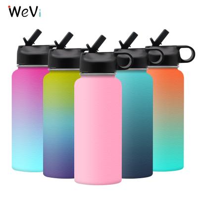 China WeVi 32oz Vacuum Insulation 304 Stainless Steel Gym Drink Sports Sustainable Hot Water Bottle With Custom Logo for sale