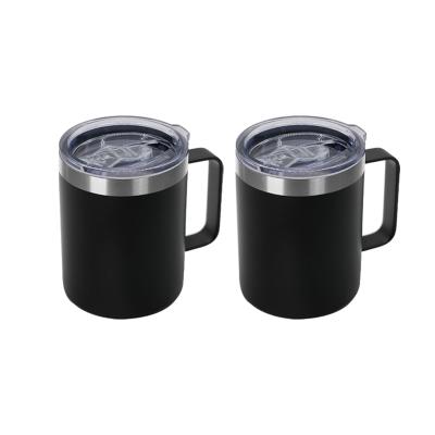 China Custom Enamel Metal Cup Stainless Steel Disposable Camping Coffee Mug With Logo Printing for sale