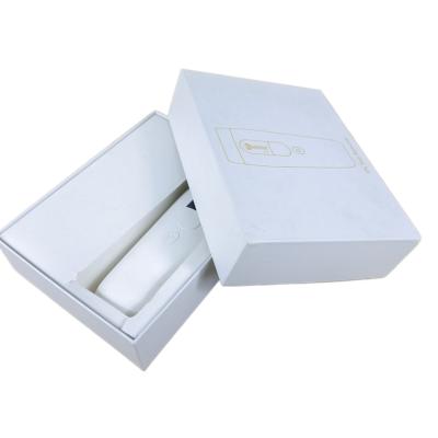 China Recycled materials lid and bottom packaging box with your custom design IPL box in paper material with magazine inserted for sale