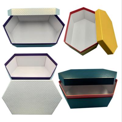 China Recycled Materials Clothing Cardboard Custom Polygonal Gift Box for sale