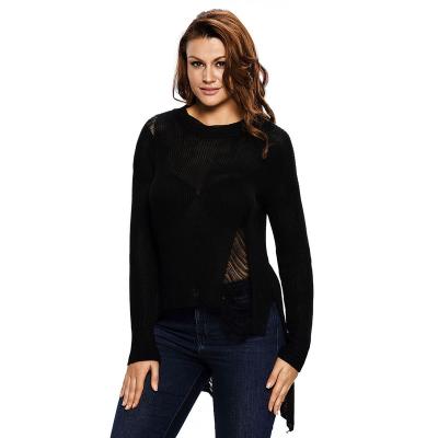 China 2021 spring summer sweater women's fashion high quality anti-wrinkle gauze manufacturer knitted long tail sweater dress for sale