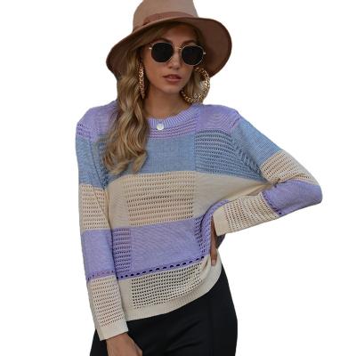 China 2021 Spring Summer Wholesale Sales Sweater Women High Quality Manufacturer Solid Color Anti-Wrinkle Sweater Knitting Early Autumn Long Sleeves for sale