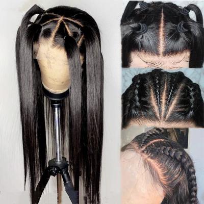 China Straight full body wave 13*6 lace front wig hd curly lace braided wigs,unprocessed 100% virgin hair wigs from burmese raw hair for sale