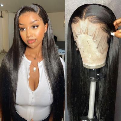 China Wholesale 360 ​​Lace Front Wigs HD Brazilian Straight Virgin Human Hair Wigs Lace 13x6 13x4 Pre Plucked To Lace Front Wigs For Black Women for sale