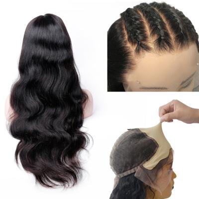 China Body Wave Body Wave Wig 13x6 Lace Front Human Hair Wigs For Black Women, Brazilian Remy Glueless Pre Plucked Transparent Wig With Baby Hair for sale