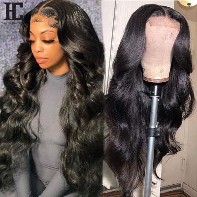 China Wholesale Body Wave Wig Transparent Body Wave Lace Hair Wigs, Glueless HD 13x6 Lace Frontal Wig For Black Women With Baby Hair for sale