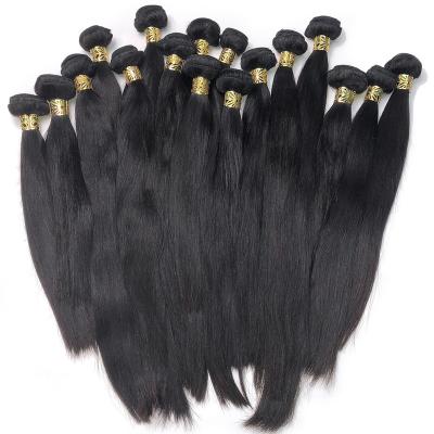 China Good Unprocessed Deep Wave Weaves Peruvian Hair Bundles And Brazilian Hair , 40 Inch Grade 10a Straight Raw Virgin Hair Peruvian Bundle for sale