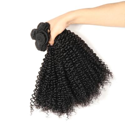 China Hot Selling 100% Virgin Weft Kinky Curly Double Bundles Brazilian Curly Hair Cuticle Aligned Remy Human Hair Extensions for sale