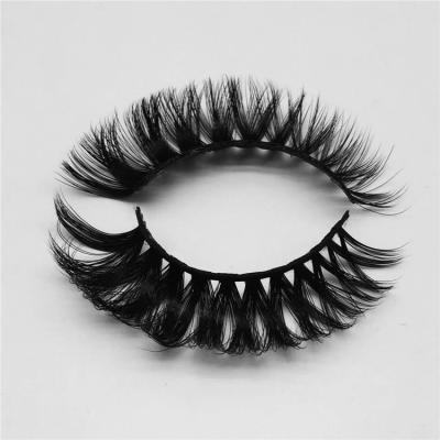 China Custom Wholesale False Curly Eyelashes Natural Soft Korean Pbt Curl Strip Lash With Tools Packing Box Mink Russian Brown Fluffy D for sale