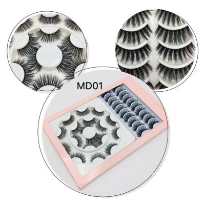 China Natural Soft Most Popular Handmade Luxury 3d Effect Faux Mink Wispies Silk Lashes 18 20 Pound Pairs Lashes Storage Case for sale