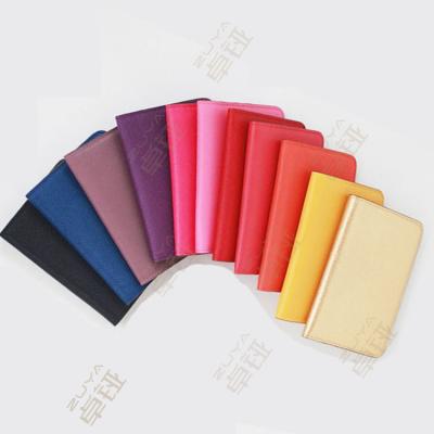 China Fashion Protector Passport Cover Wallet And Custom Leather Material Card Holders With Snap Card Slot for sale